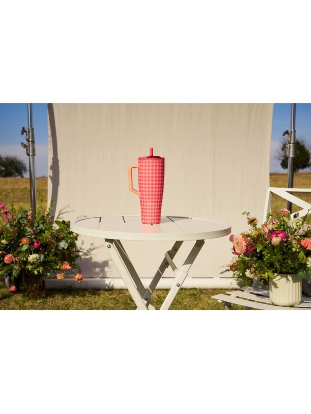 🧡🩷 BrüMate x Madi Nelson Era Flip 40oz Peach Gingham Target Exclusive 🧡🩷 - Picture 6 of 6